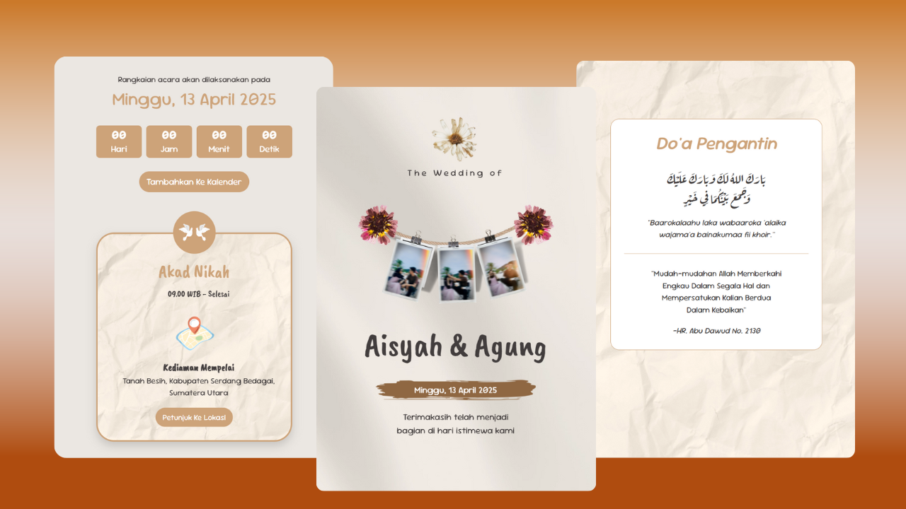 Tema Cream Cute: Undangan Manis, Elegan, dan Penuh Kehangatan