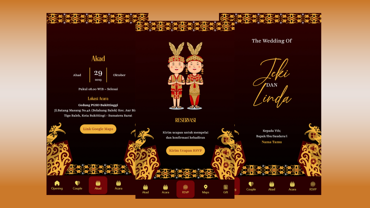 Tema Dayak Kalbar: Undangan Digital dengan Sentuhan Budaya yang Elegan