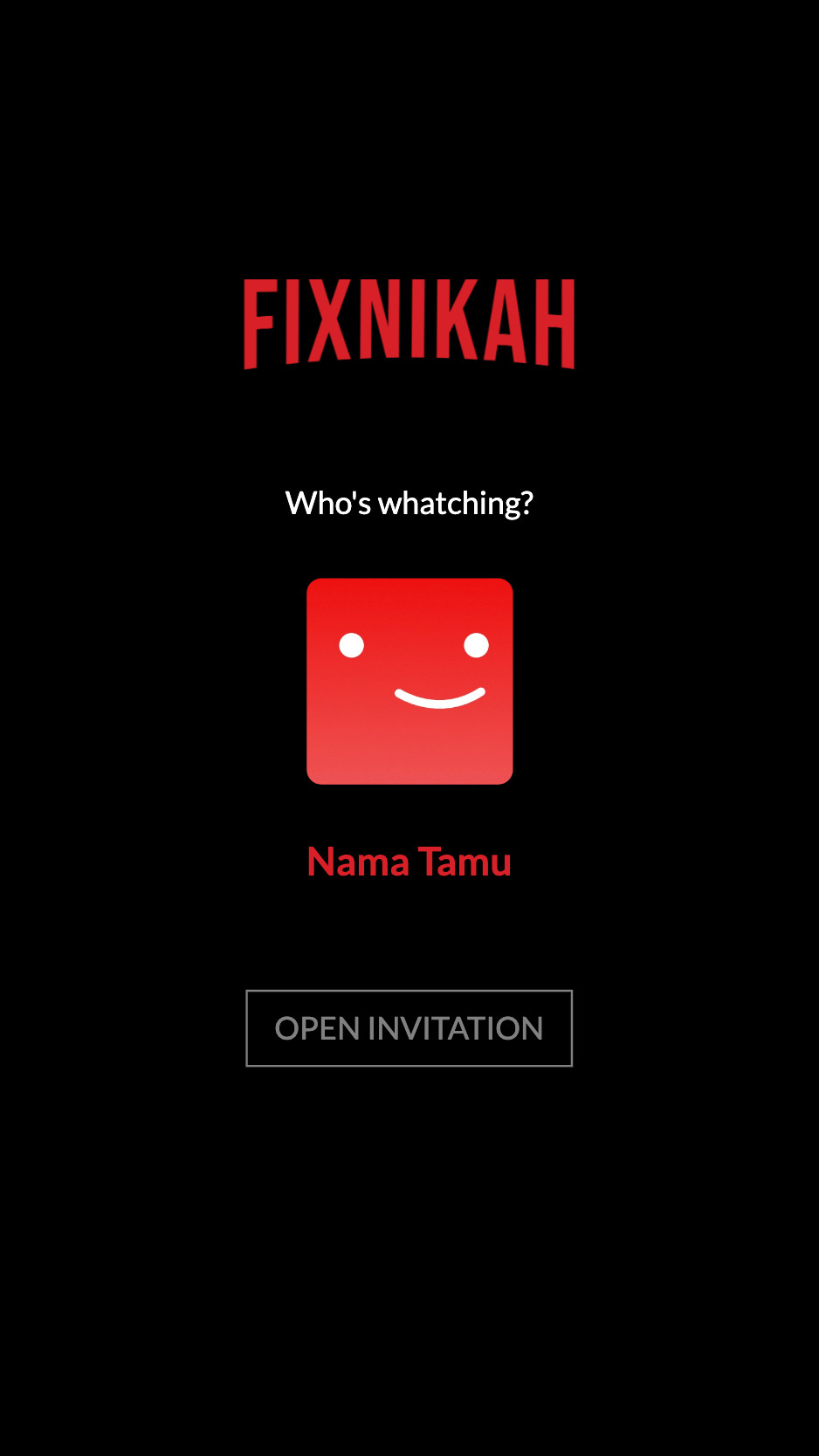 undangan tema netflix